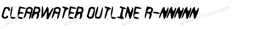 Clearwater Outline R字体转换